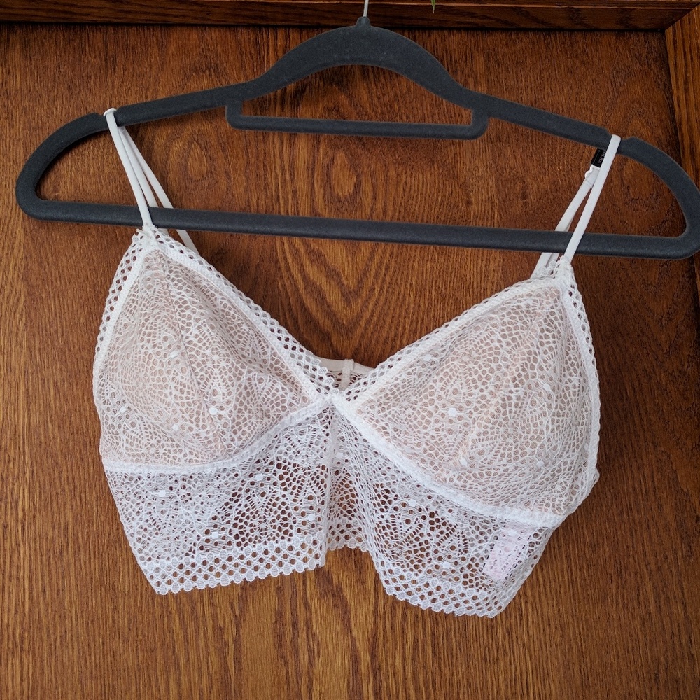 Victoria's Secret white lace bralette